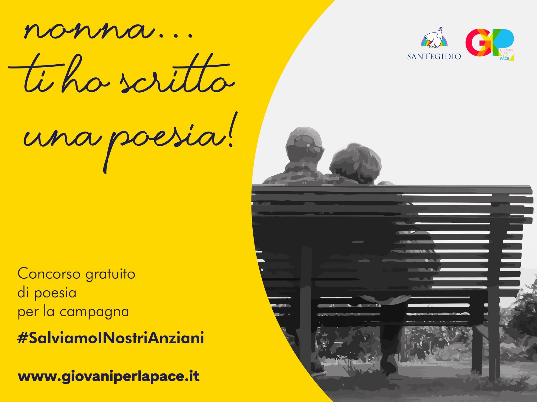 Nonna Ti Ho Scritto Una Poesia Concorso Gratuito Per La Campagna Salviamoinostrianziani Giovani Per La Pace